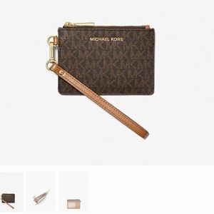 Michael Kors wristlet wallet, MK logo (never been worn, with tags!)